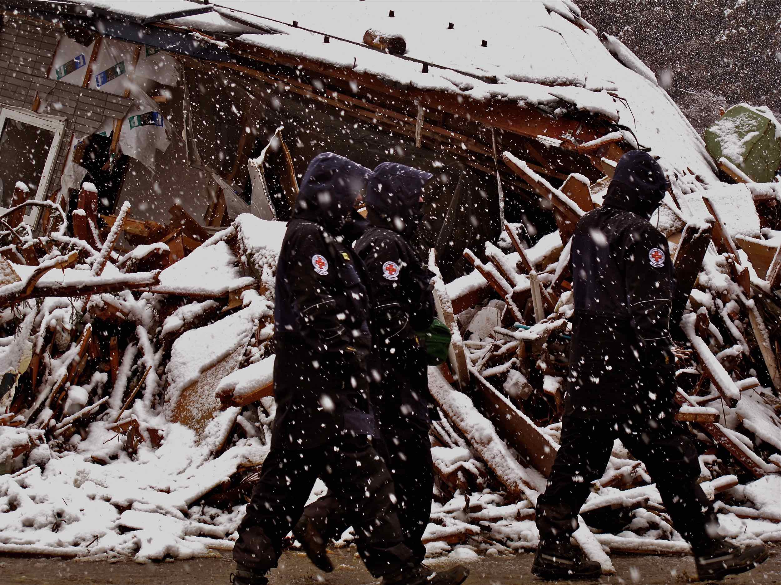  3/15 members of New South Wales Search and Rescue Task Force, Minami Sanriku 