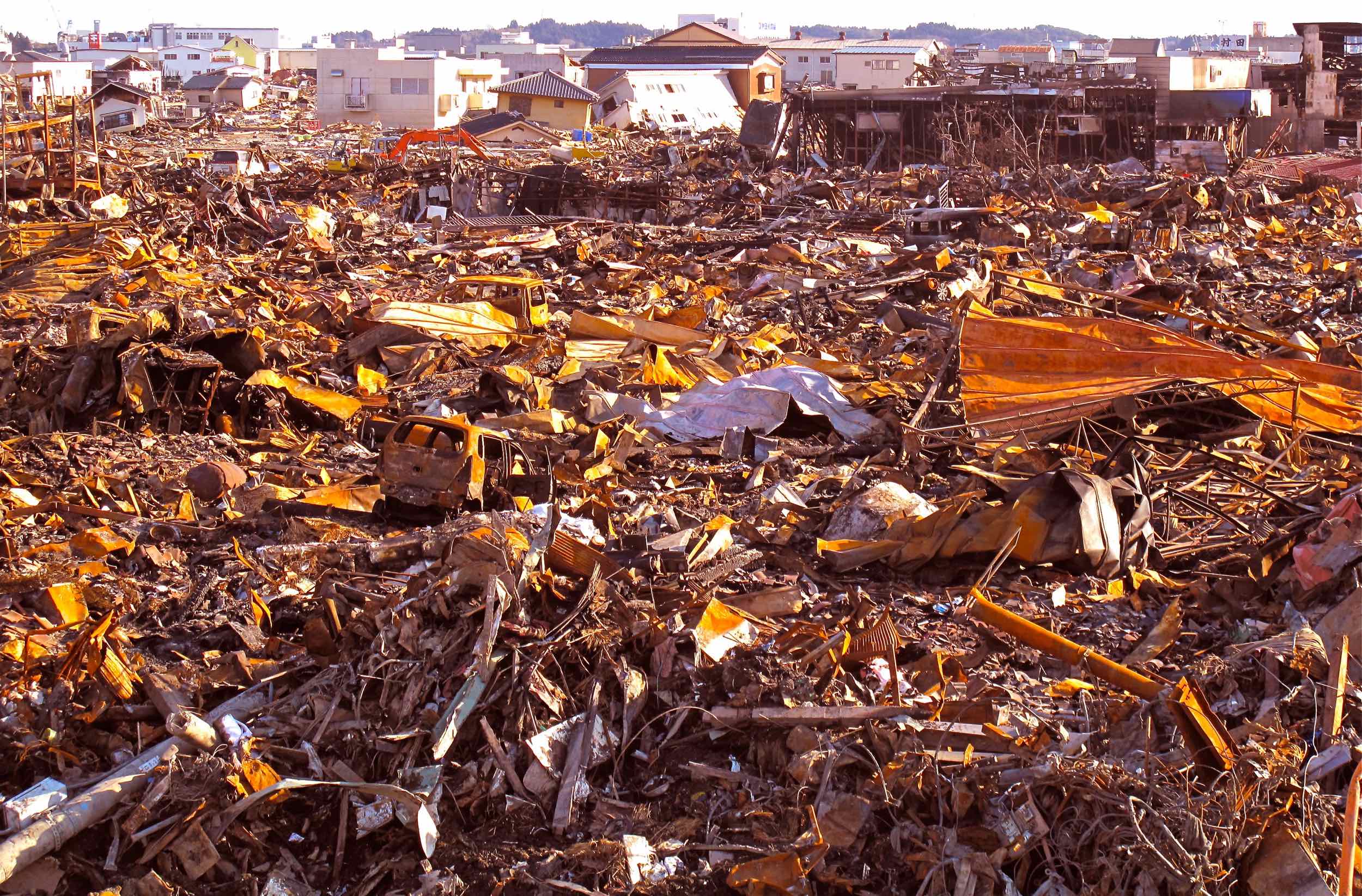  3/26 fire and tsunami damage, Port of Kesennuma, Kesennuma City 