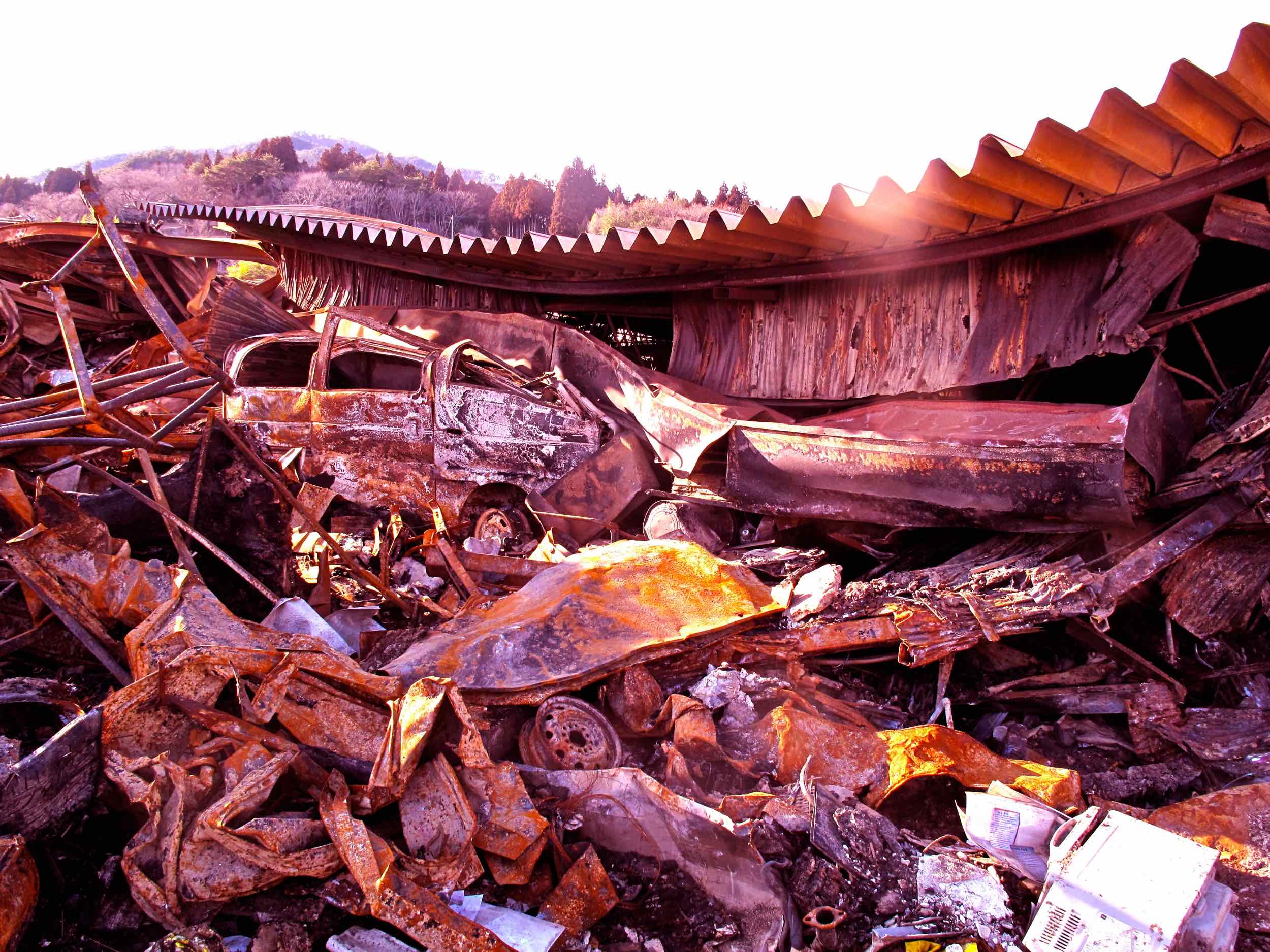  3/26 fire and tsunami damage, Port of Kesennuma, Kesennuma City 