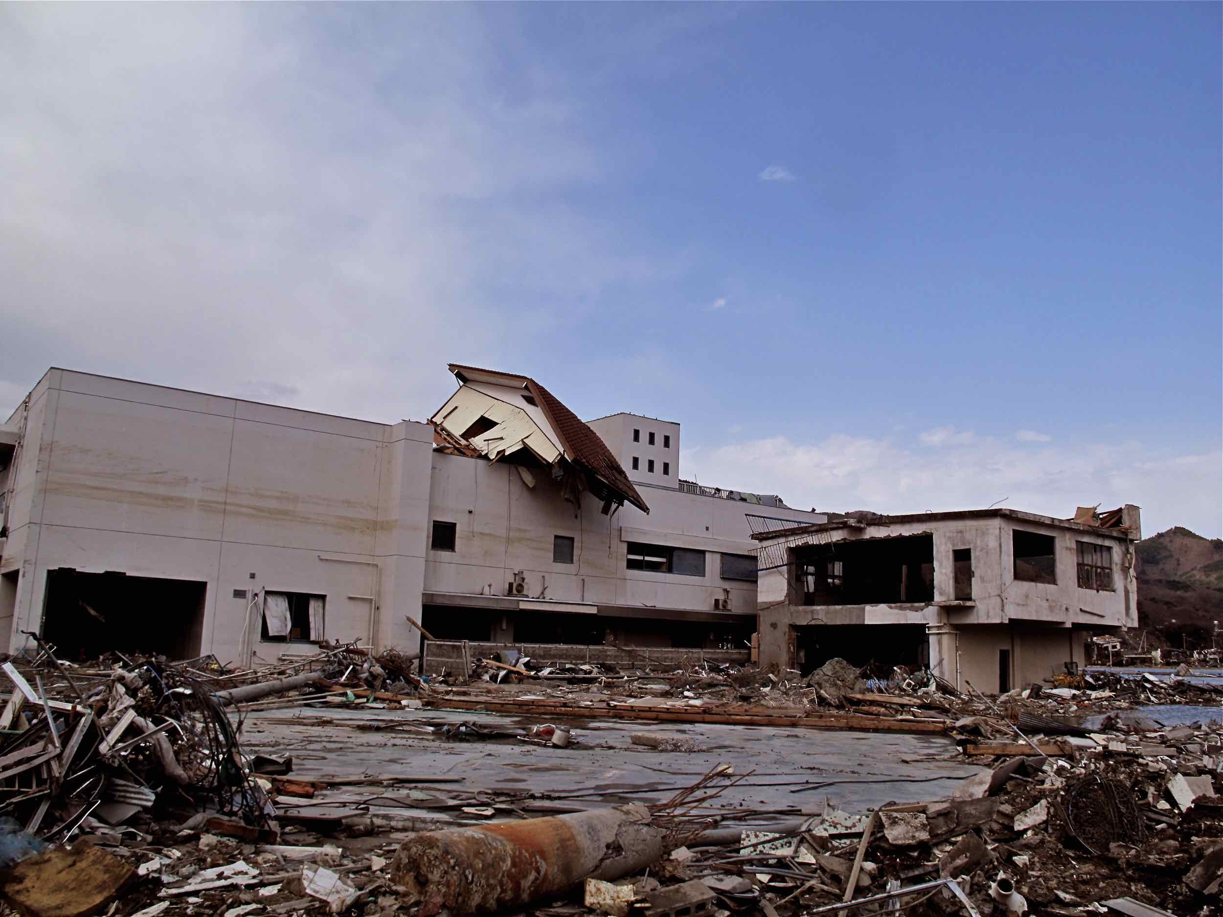  4/15 downtown Onagawa City 