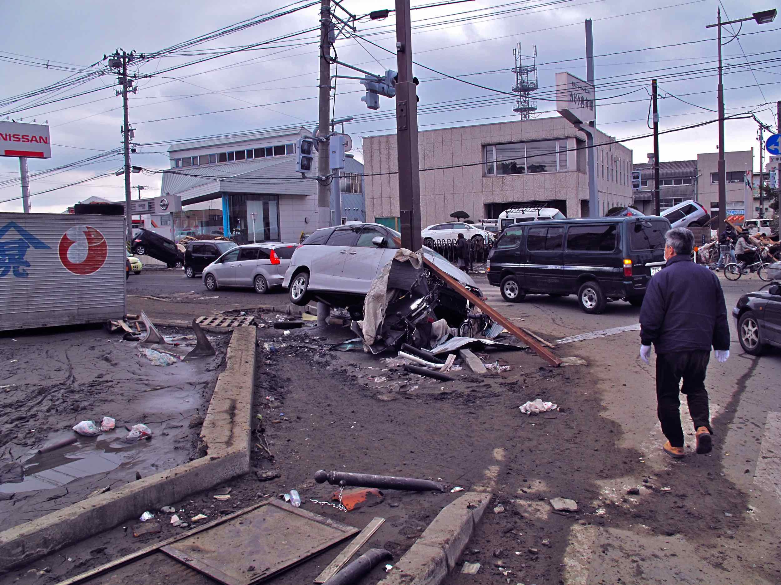  3/14 street corner, Ishinomaki City 