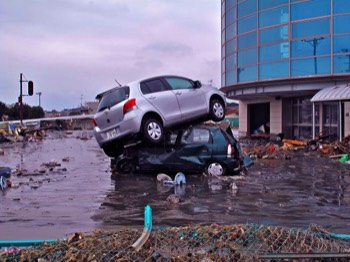  3/14 pile of cars, Ishinomaki City 