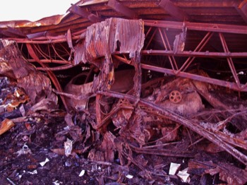  3/26 fire and tsunami damage, Port of Kesennuma, Kesennuma City 