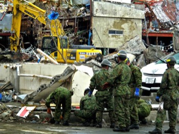  4/15 Japanese military engineers, Onagawa City 