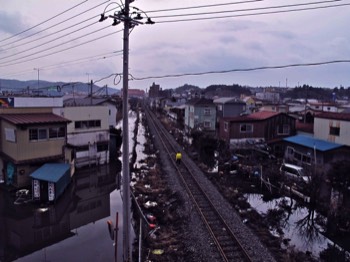  3/14 walking towards Ishinomaki Station, Ishinomaki City 